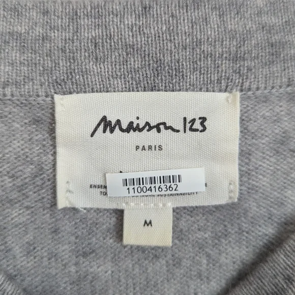 Maison 123 Cashmere Color Block Sweater - Picture 6 of 7